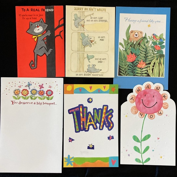 Vintage Unused Greeting Cards w/ Envelopes-Set of 30 - Picture 3 of 10